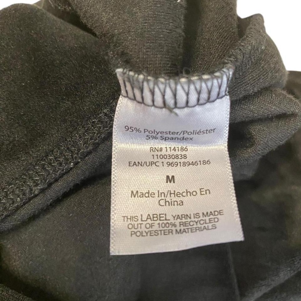 Juicy Couture black velour wide leg sweatpants M - Picture 5 of 5